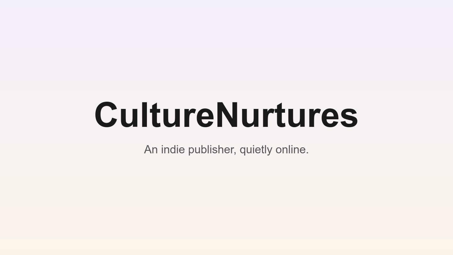 CultureNurtures preview